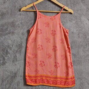 Vintage Sand N Sun Orange Sun Dress Girls Size 7/8